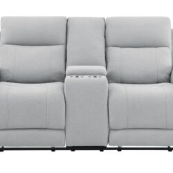 Eco - Console Reclining Loveseat - Gray