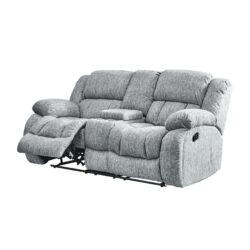 Stonic - Console Reclining Loveseat - Gray