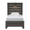 Junipe - Twin Bed With Lights - Brown - Image 2