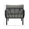 Rajni - Patio Set (1 Armed Chair, 1 Ottoman) - Gray - Image 9