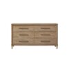 King Panel Bedroom Set With 3 Drawer Nightstand, Casual Dresser, Cane Mirror, 3 Drawer Cane Front Chest And Bench - Sand - Image 2