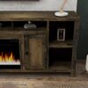 Joshua Creek - Electric Fireplace, TV Stand For TVs Up To 95" - Barnwood - Image 6