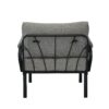 Rajni - Patio Set (1 Armed Chair, 1 Ottoman) - Gray - Image 4