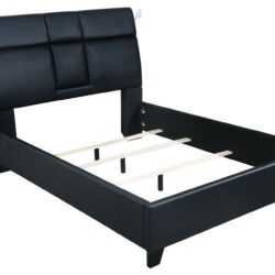 King Music Bed Touch Lighting Bluetooth Sound Beverage Tray - Black