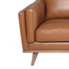 Modern Leather Sofa - Caramel - Image 3