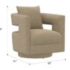 Supe - Swivel Chair - Tan - Image 6