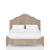 King Panel Bedroom Set With 3 Drawer Nightstand, Casual Dresser, Cane Mirror, 3 Drawer Cane Front Chest And Bench - Sand - Image 15