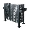 4 X 2 Ft Air Conditioner Fence For Outdoor Units, Metal Privacy Fence Cover, Perfect To Conceal Air Conditioning Units - Charcoal - Image 3
