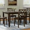 Velvety - 5 Piece Dining Table Set - Brown - Image 7