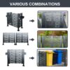 4 X 2 Ft Air Conditioner Fence For Outdoor Units, Metal Privacy Fence Cover, Perfect To Conceal Air Conditioning Units - Charcoal - Image 8