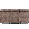 Zubaida - Two Tone Velvet 3 Piece Recliner Living Room Set - Chocolate - Image 3