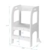 Child Standing Tower, Step Stool For Kids, Toddler Step Stool For Kitchen Counter - Gray - Image 9