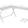 Dazenus - Computer Desk - White - Image 7