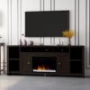 Urban Loft - Electric Fireplace TV Console For TVs Up To 95" - Mocha - Image 5