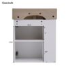 Modern Floating Bathroom Vanity With Ceramic Basin Perfect For Small Bathrooms, Left Side Storage - White - Image 16