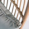 Outdoor Garden Wicker Egg Chair And Footstool Patio Chaise, With Cushions, Outdoor Indoor Basket Chair - Blue / Neutral - Image 14
