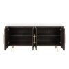 Clayten - Natural Marble Top And Server - Espresso / White - Image 3