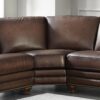 Belfast - Leather Sectional - Brown - Image 8