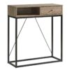 Console Table With One Drawer And Open Cubby - Brown / Black - Image 4