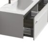 U052-Nevia60W-206 Nevia Bathroom Vanity With Automatic LED Drawer Light, Wall Mounted Bathroom Vanity With Integrated Solid Surface Sink, Without Drain - Snow White - Image 13