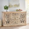 3 Drawer Sideboard Handcrafted - Antique White - Image 4