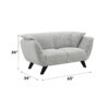 Nayeli - Boucle Loveseat - Light Gray - Image 5