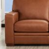 Dillon - Leather L-Shaped Sectional - Brown - Image 4