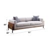 Pelton - 3 Piece Living Room Set With Toss Pillows - Walnut - Image 8