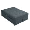 4 In 1 Sofa Bed, Chair Bed, Multi-Function Folding Ottoman Bed With Storage Pocket And USB Port For Small Room Apartment, Living Room, Bedroom, Hallway - Deep Blue - Image 9