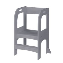 Child Standing Tower, Step Stool For Kids, Toddler Step Stool For Kitchen Counter - Gray