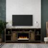 Joshua Creek - Electric Fireplace, TV Stand For TVs Up To 95" - Barnwood - Image 7