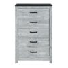 Kicks - 5 Pieces Full Bedroom Set - Gray Wash - Image 4