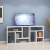Contemporary Bookcase With Nine Shelves - White - Image 4