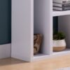 Contemporary Bookcase With Nine Shelves - White - Image 3
