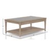 Frosted Glass Top Cocktail Table With Casters - Sand - Image 5