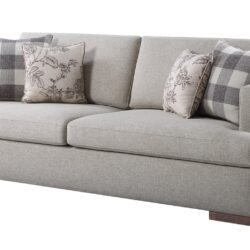 Niamey - 3 Piece Living Room Set With Toss Pillows - Walnut