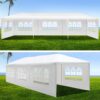 10X30' Wedding Party Canopy Tent Outdoor Gazebo With 8 Removable Sidewalls - White - Image 9