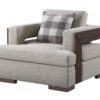 Niamey - 3 Piece Living Room Set With Toss Pillows - Walnut - Image 6