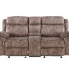 Zubaida - Two Tone Velvet 3 Piece Recliner Living Room Set - Chocolate - Image 4