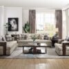 Niamey - Sofa With 4 Toss Pillows - Walnut - Image 5