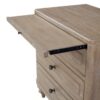 King Panel Bedroom Set With 3 Drawer Nightstand, Casual Dresser, Cane Mirror, 3 Drawer Cane Front Chest And Bench - Sand - Image 6