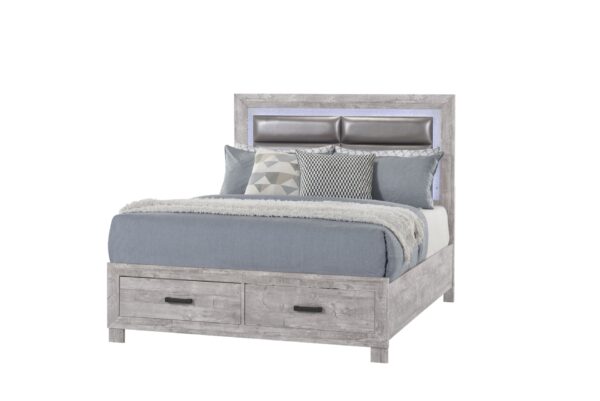 Rover - King Bed - Gray