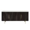 Clayten - Natural Marble Top And Server - Espresso / White - Image 2