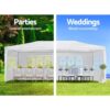 10X30' Wedding Party Canopy Tent Outdoor Gazebo With 8 Removable Sidewalls - White - Image 11