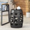 Large Metal End Table - Black - Image 2