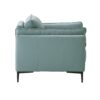 Mesut - Top Grain Leather Chair - Green - Image 2