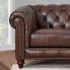Alton Bay - Leather Symmetrical Sectional - Brown - Image 4