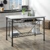 Mera - Marble Top Kitchen Island - Gray / Marble - Image 4