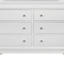 Shaker - Crocodile Metallic Dresser - White