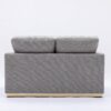 Valin - Linen Loveseat For Living Room - Gray - Image 3